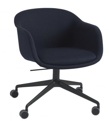 Fiber Conference Armchair Swivel Base with Tilt Chair Upholstered Muuto  